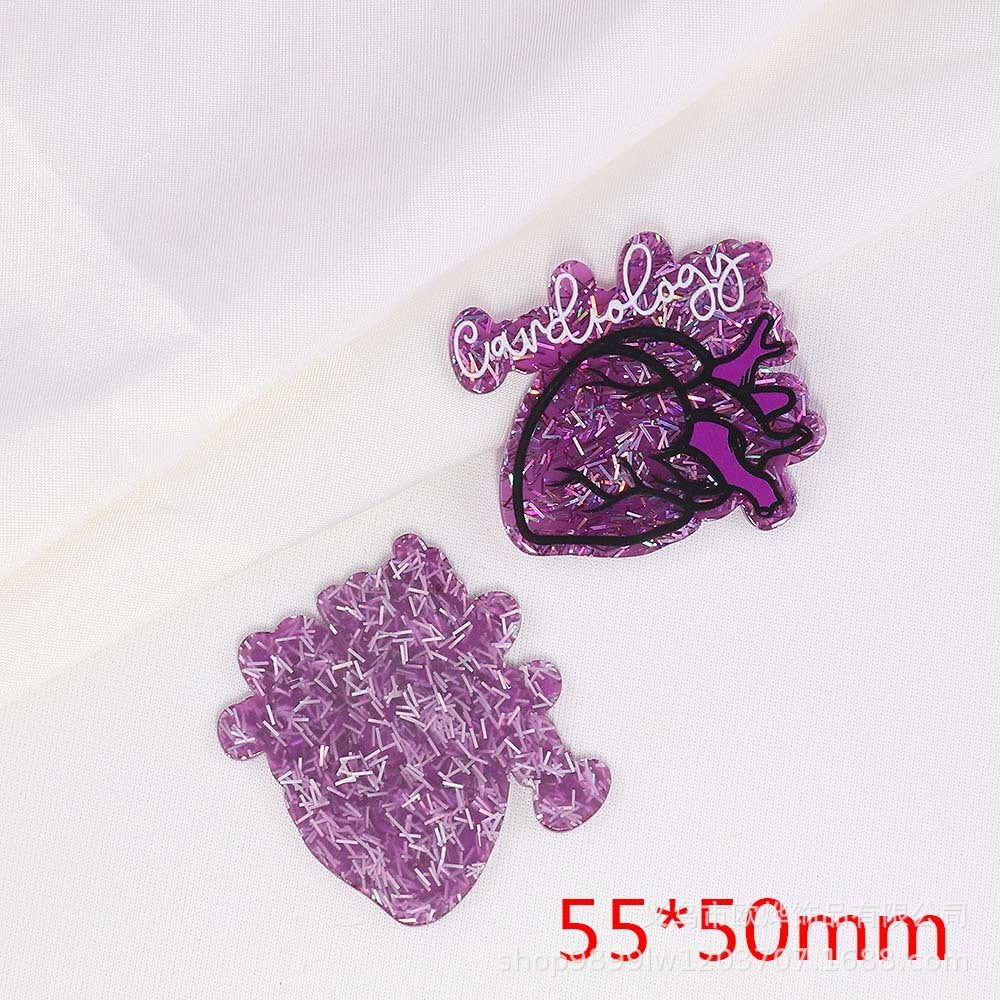 Wholesale 10PCS FlatBack Medical Acrylic Pin Accessories